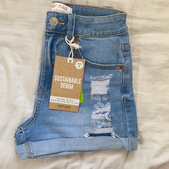 WaxJean Lightwashed denim shorts - Picture 3 of 3